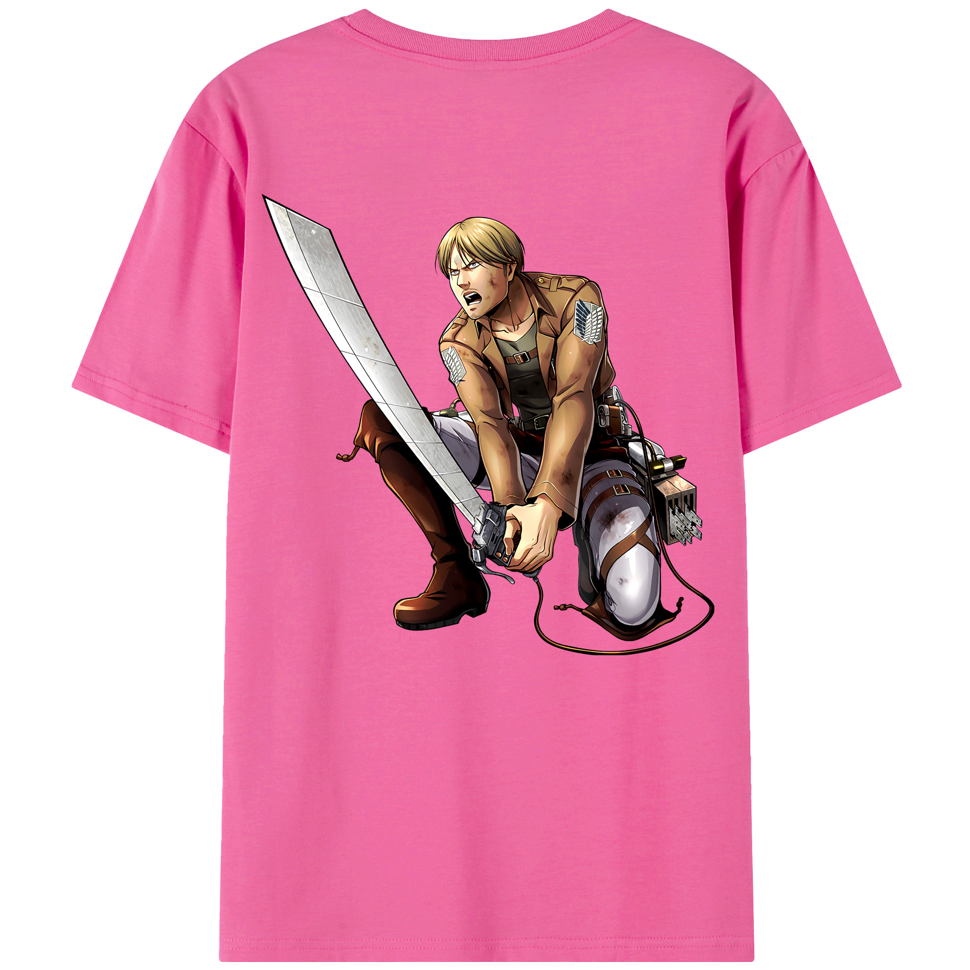 （画像用） 進撃の巨人 ミケ·ザカリアス Attack on Titan Mike Zakarius レディース半袖Tシャツ(バックプリント)